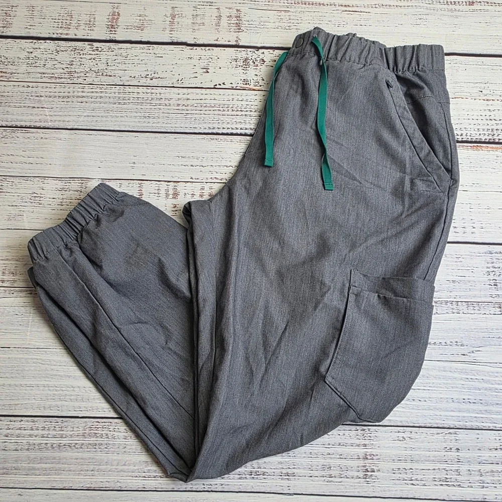 FIGS Technical Collection Mens XXL Gray Jogger Scrub Pants M20SW2023 Charcoal